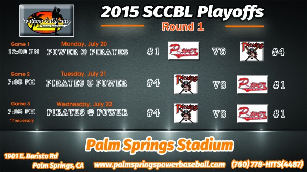 POWER Will Face the IV Pirates in Round 1 of the SCCBL Playoffs