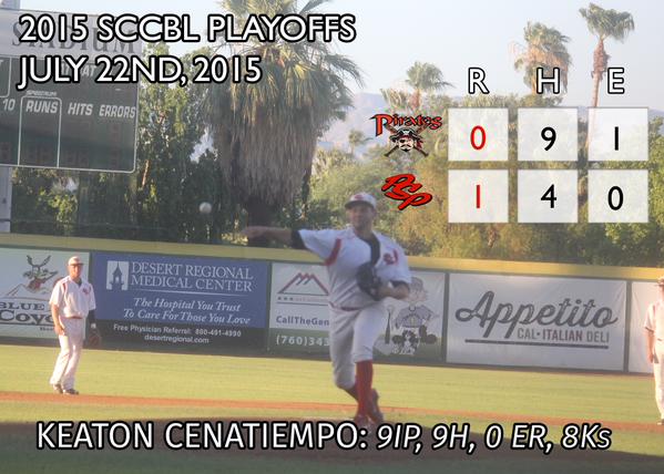 POWER Beat Pirates In Game 3 of SCCBL Semi-Finals, 1-0