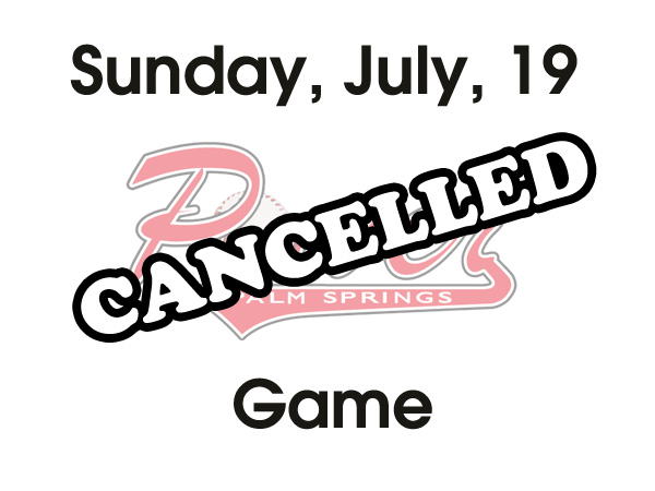 Sunday, July 19 Game CANCELLED!