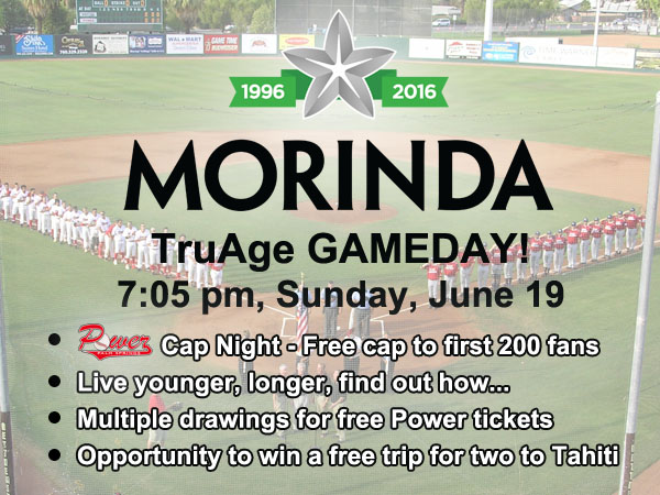 PRESS RELEASE: Morinda TruAge Game Day – Sunday, June 19