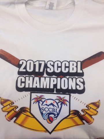 2017 SCCBL Championship Shirts Are Available!